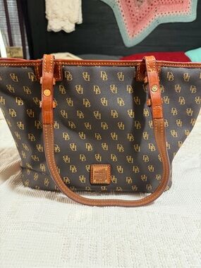 Dooney & Bourke Gretta Brown Signature Logo